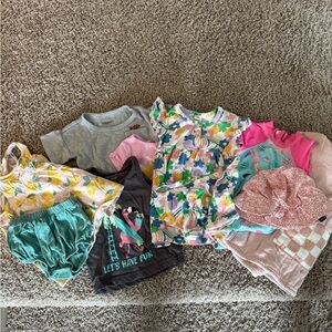 6-12 month Summer Baby Girl Bundle